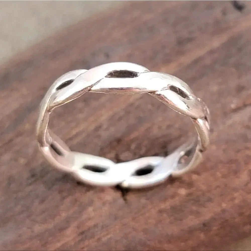 James Avery Womens Woven Braided Band Ring